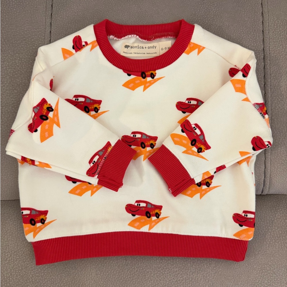 monica + andy Cars Crewneck Sweatshirt